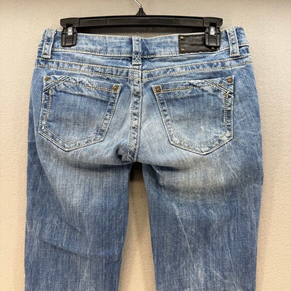 Buckle Black Jeans Women's 25x32 (2) Blue Straight Fit #146 Stone Wash Preppy - Picture 3 of 14